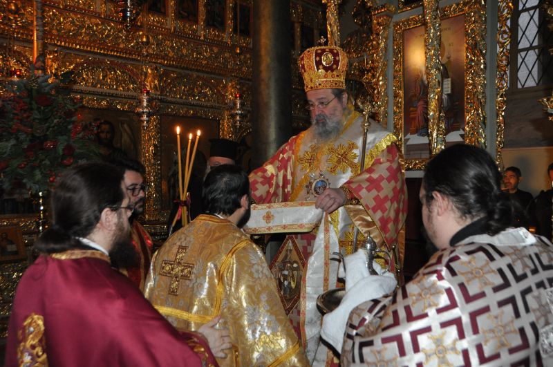 Χειροτονία διακόνου στή Μητρόπολή μας